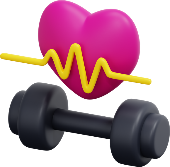 fitness gym 3d render icon illustration